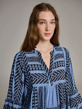 Devotion TWINS Blue and Black Ella dress